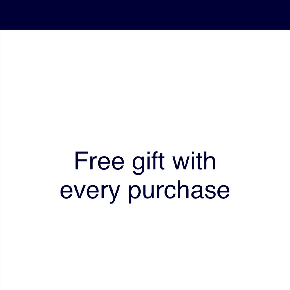 Free gift with ever purchase 🥰